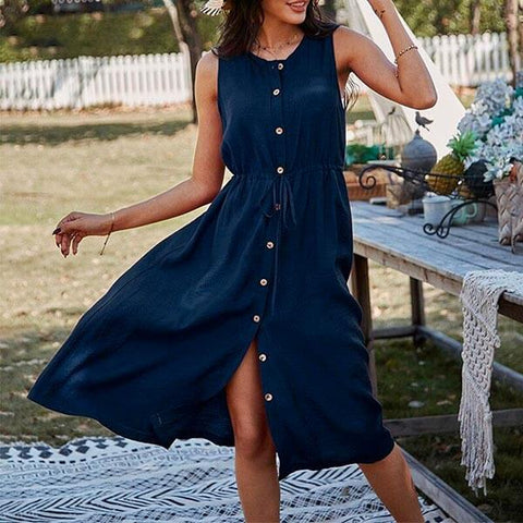 robe portefeuille bleu marine