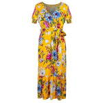 robe portefeuille en pagne