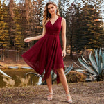 robe portefeuille en soie sans manche
