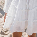 robe portefeuille femme blanche