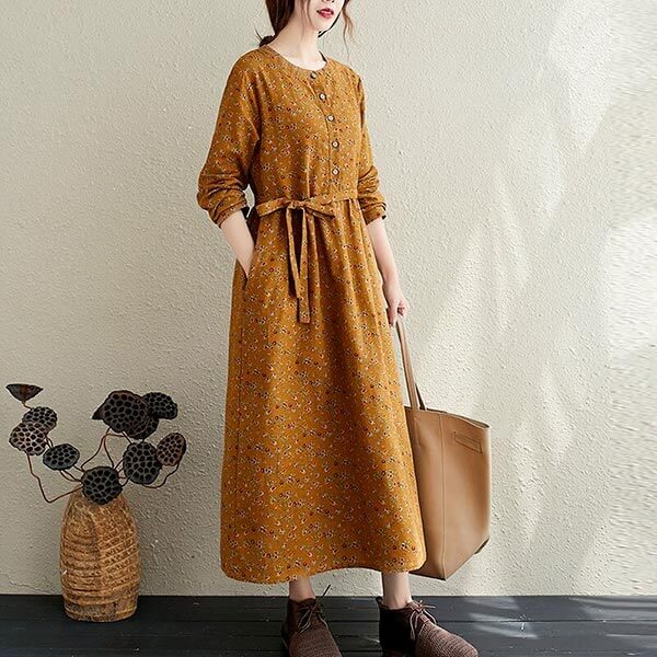 robe portefeuille lin