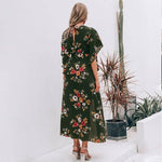 robe portefeuille longue en soie