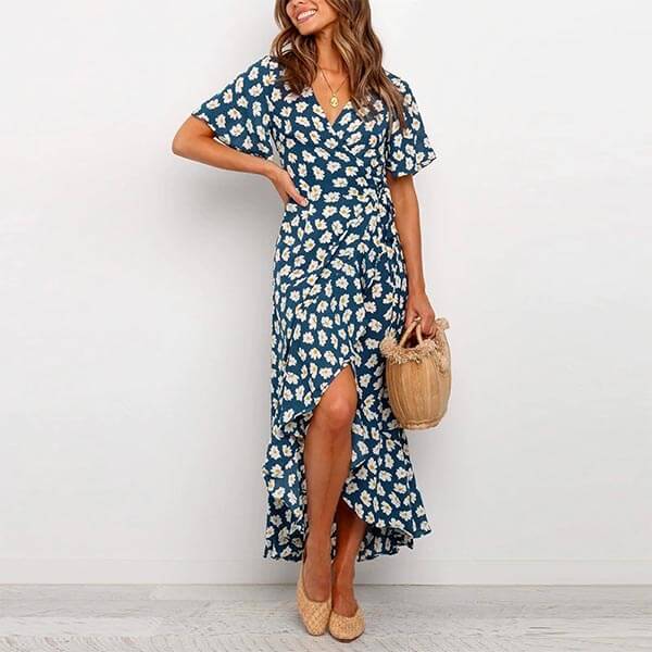 robe portefeuille longue mariage