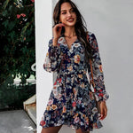 robe portefeuille motif floral