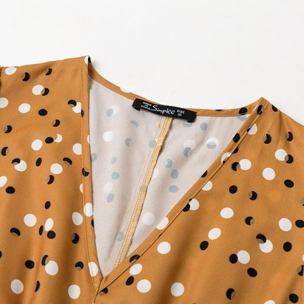 robe portefeuille moutarde