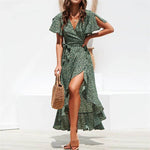 robe portefeuille pois