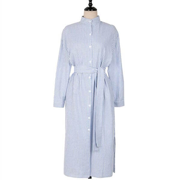 robe portefeuille rayée