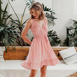 robe portefeuille rose