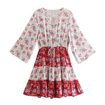 robe portefeuille rouge bobo