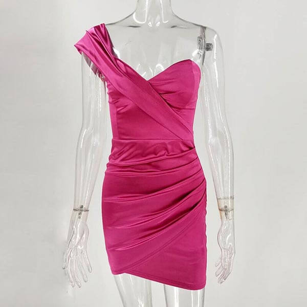 robe rose fushia courte