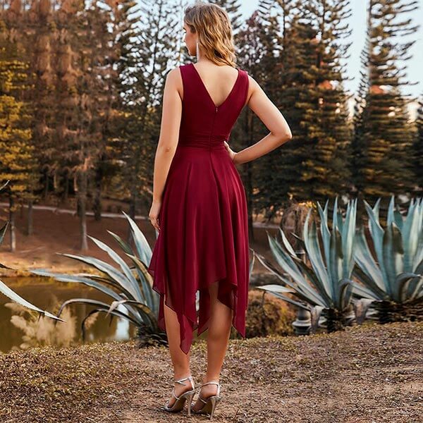 robe rouge en soie