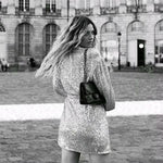 robe sequin cache coeur