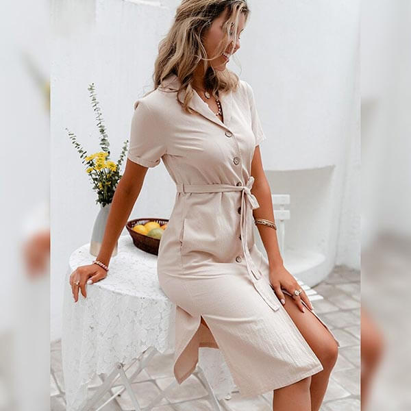 robe smoking avec ceinture