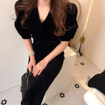 robe velours portefeuille