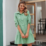 robe verte automne