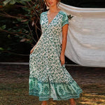 robe vintage annee 50 fleurie