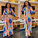 robe wax longue senegalaise