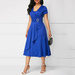 robe cache coeur bleu roi