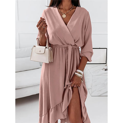robe chemise courte devant longue derrière