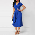 robe courte bleu roi
