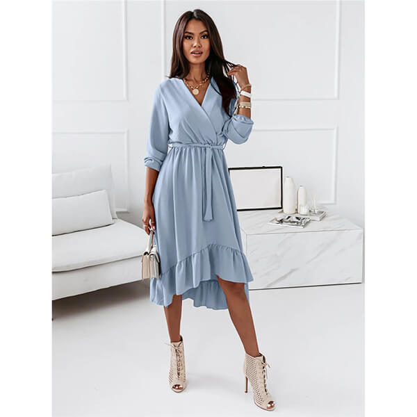 robe fluide courte devant longue derriere