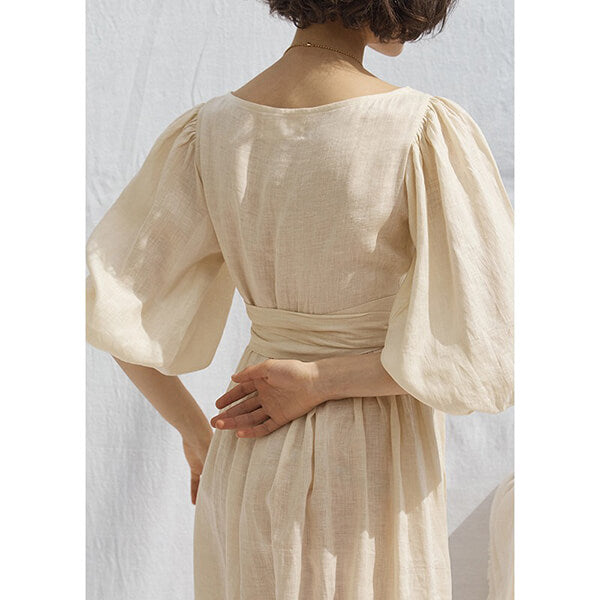 robe longue blanche coton
