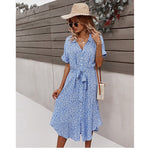 robe longue cache coeur manche courte
