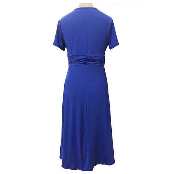 robe portefeuille bleu roi