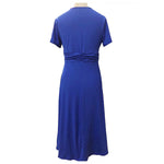 robe portefeuille bleu roi