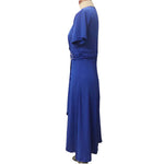 robe portefeuille bleu roi