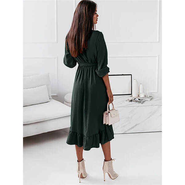 robe portefeuille courte devant longue derrière
