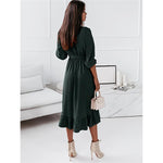 robe portefeuille courte devant longue derrière