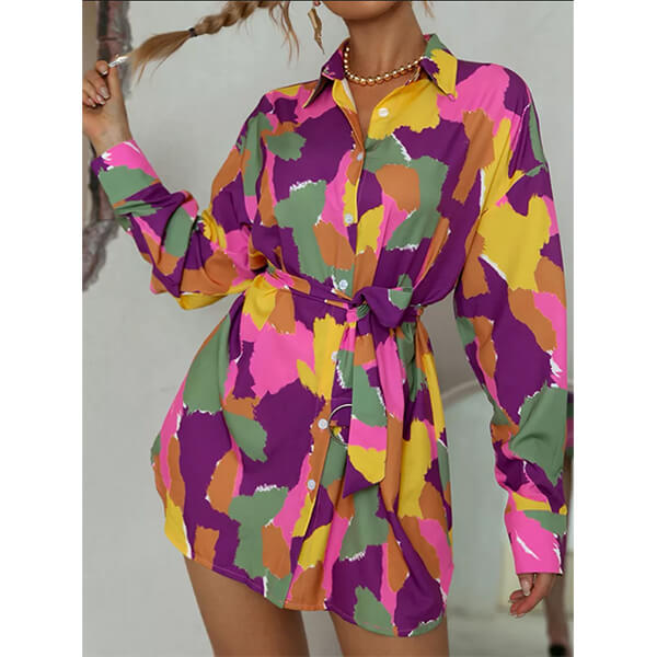 robe portefeuille en wax