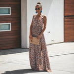 robe portefeuille fleurie longue