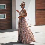 robe portefeuille longue fleurie