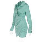 robe portefeuille satin
