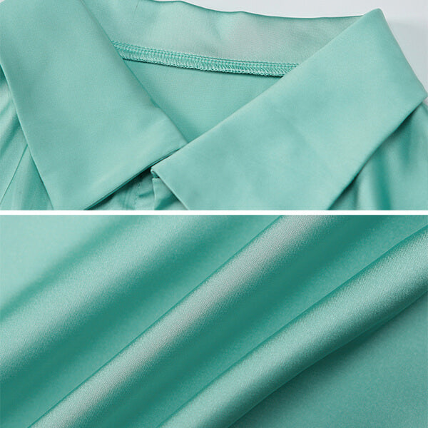 robe portefeuille satin