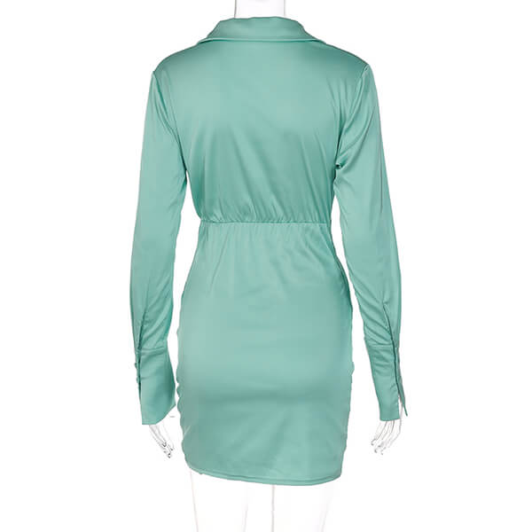 robe portefeuille satin