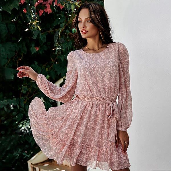 robe portefeuille rose